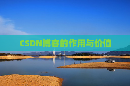 CSDN博客的作用与价值